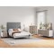 Manhattan Comfort 3-Piece DUMBO 5-Drawer Tall Dresser, 6-Drawer Double Low Dresser & Nightstand 2.0 in White and Grey 3-DB07-WG - alternate 1